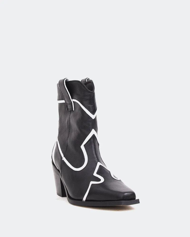Ukamu Black Leather/Cuir Noir