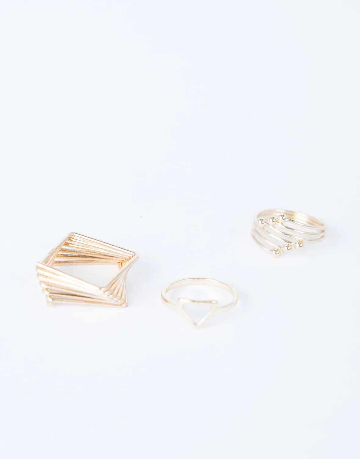 Unique Gold Ring Set