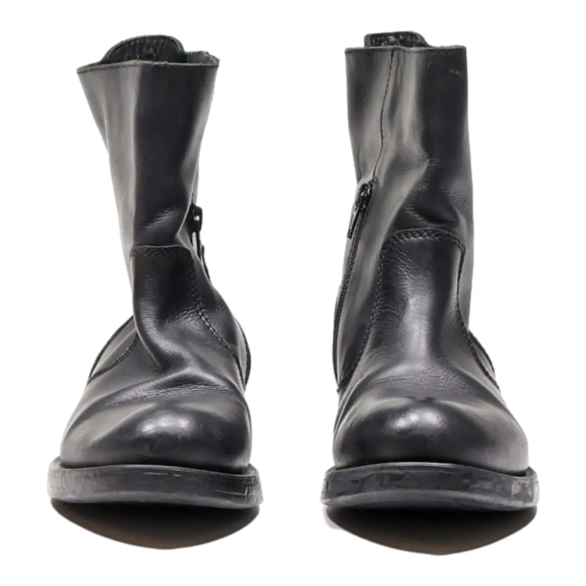 UNISA Ankle Boots Black Leather Womens UK 4