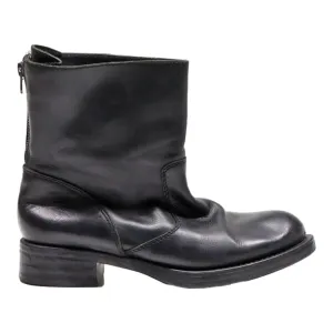 UNISA Ankle Boots Black Leather Womens UK 4