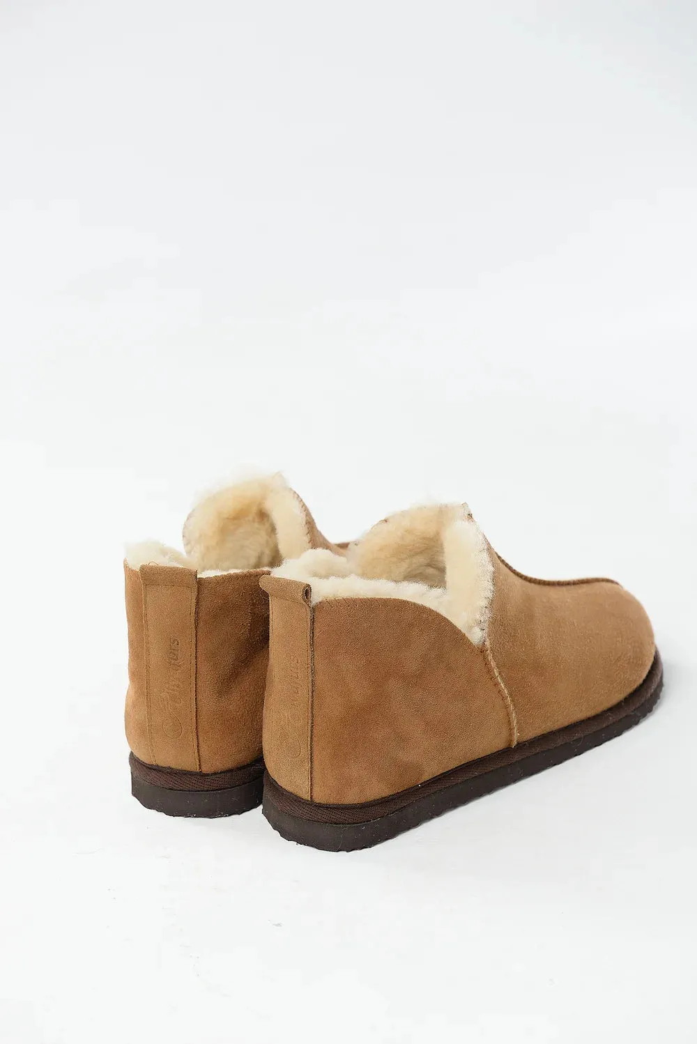 Unisex Sheepskin UGG Slippers in Brown color