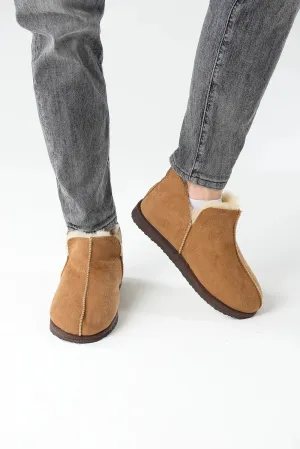 Unisex Sheepskin UGG Slippers in Brown color