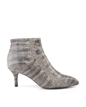 Valentine Reptile Læder Støvlet - GREY