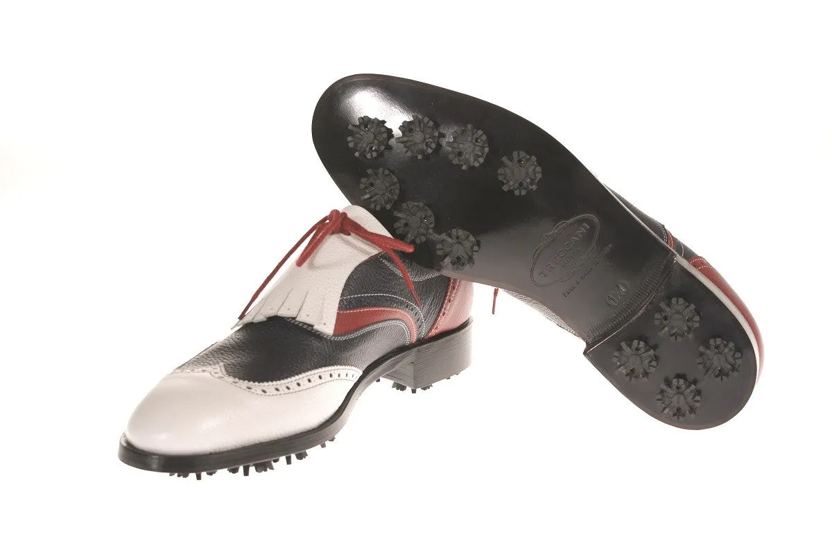Verona Tricolore Calf Leather Golf Shoes