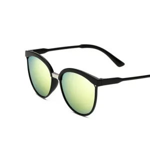 Vintage Style Designer Retro Sunglasses for Women with Mirror Lens