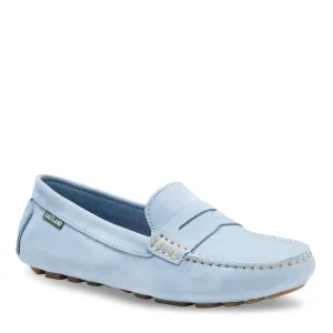Women's Patricia Penny Loafer Driving Moc Light Blue Nubuc
