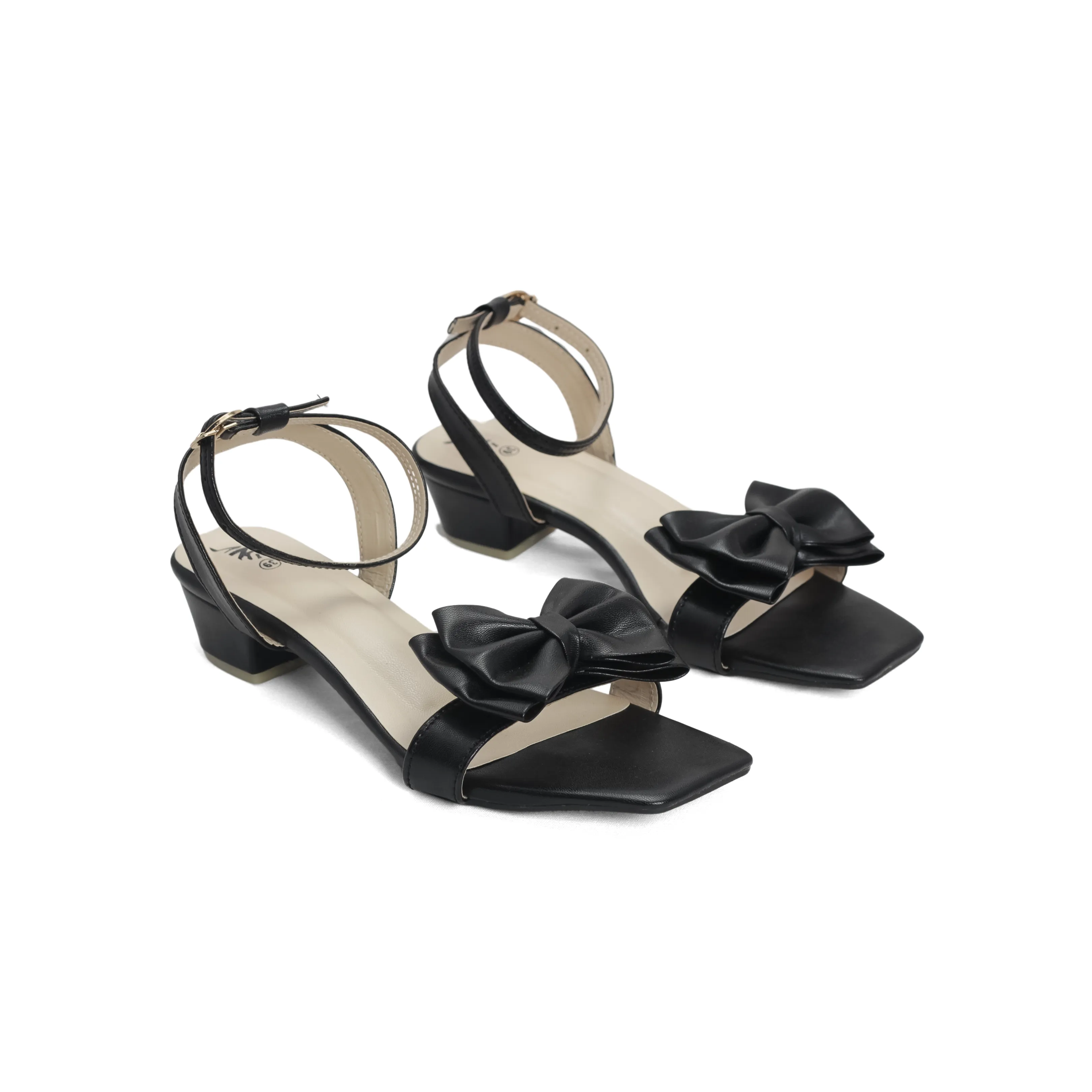 Women's Sandals with Bow Detail and Block Heel" - Nawabi Shoes BD