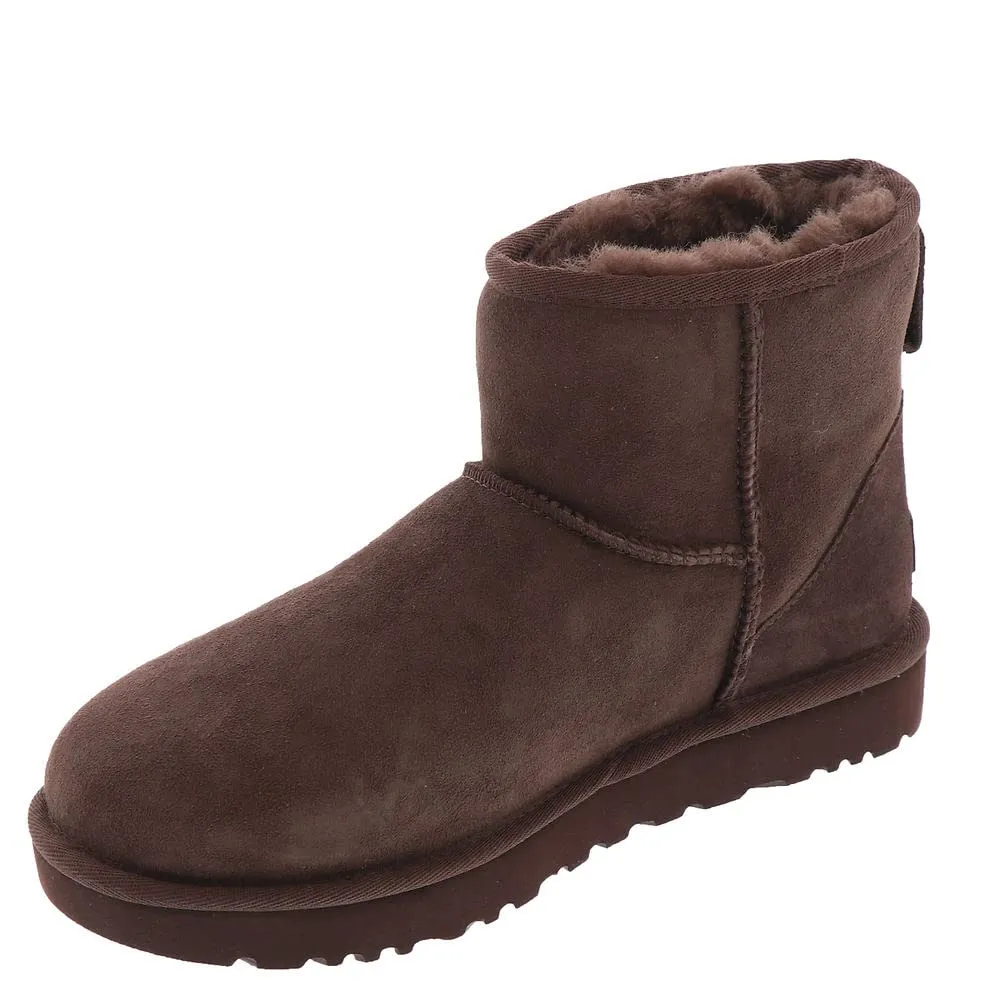 Women's Shoes UGG CLASSIC MINI II Sheepskin Ankle Boots 1016222 BURNT CEDAR