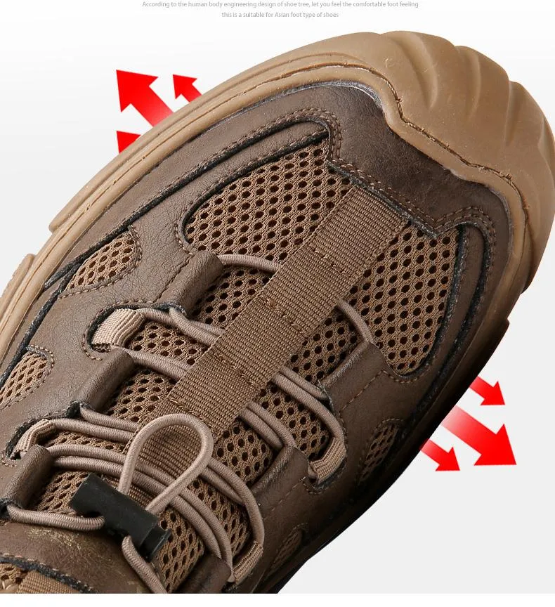 Wrapped Toe Leather Breathable Soft-soled  Shoes