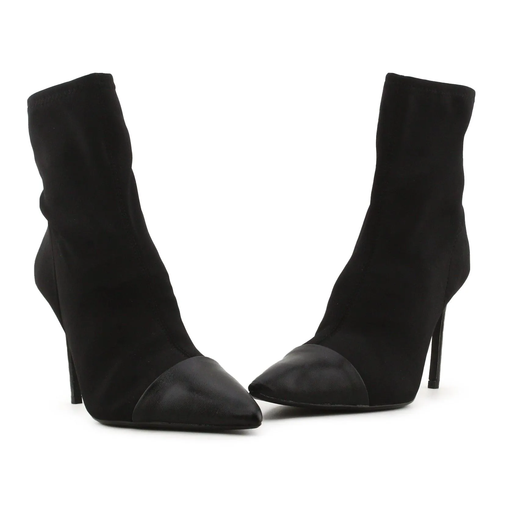 Zara Stilettos Heels Ankle Boots | Textile