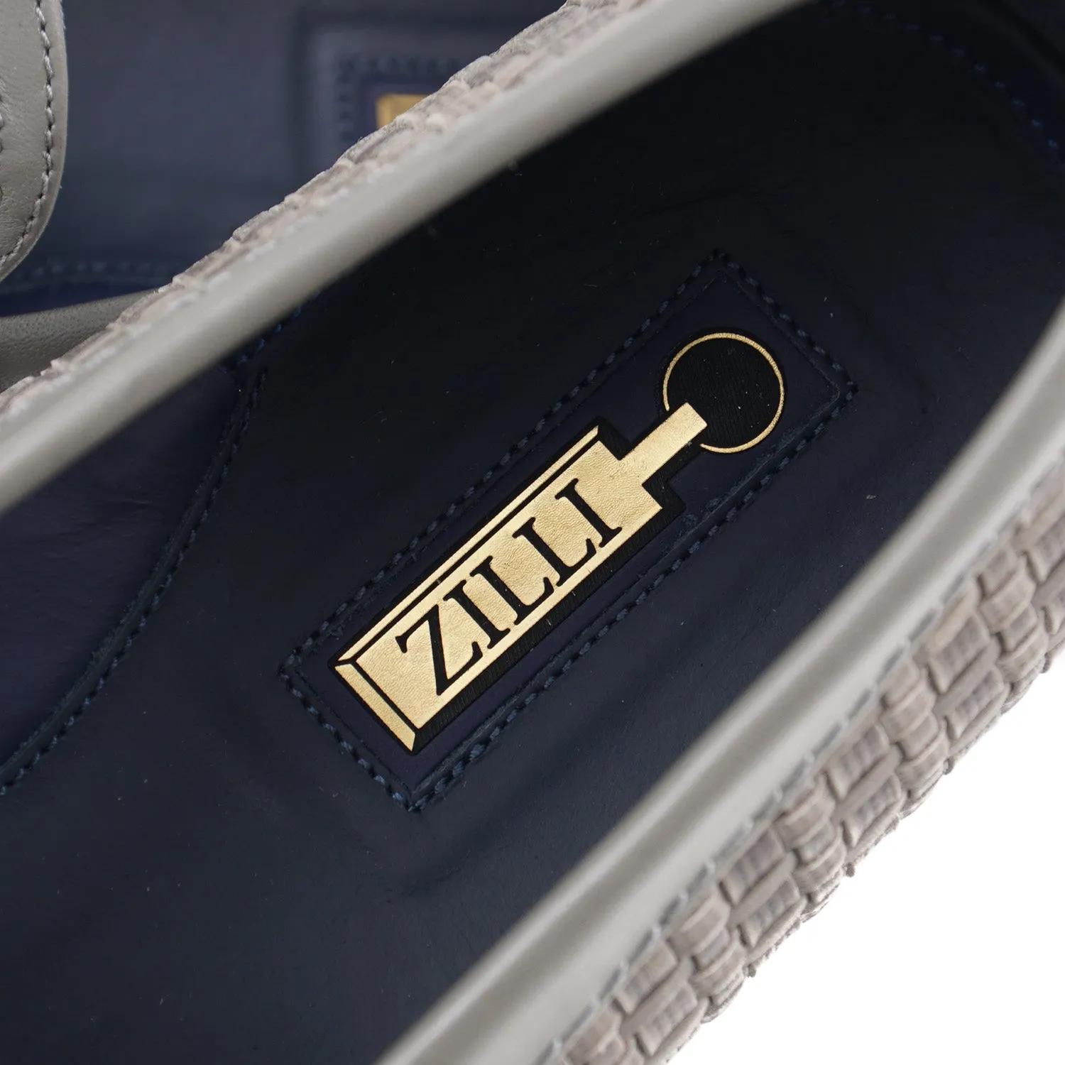 Zilli Woven Leather Driving Loafers
